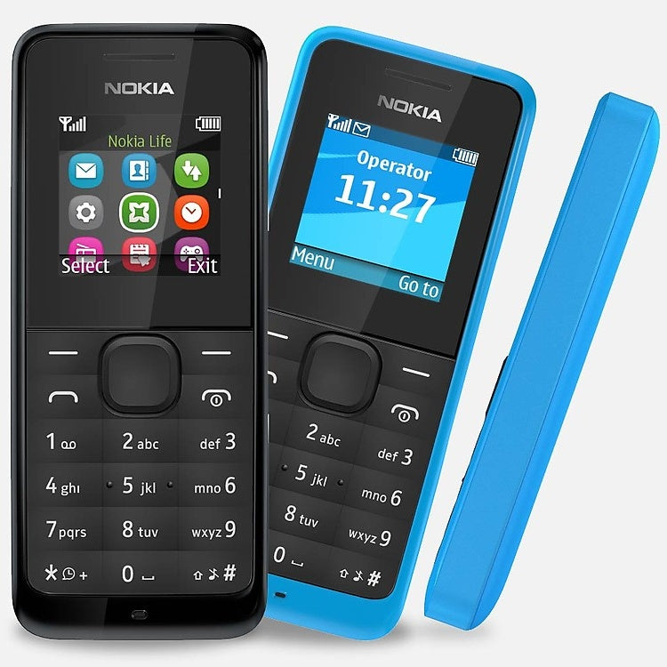 Refurbished Nokia 105 Single SIM Feature Phone – Like New Condition | UAE