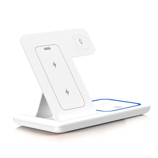 3-in-1 LED Wireless Charging Station Foldable UAE - Accessories