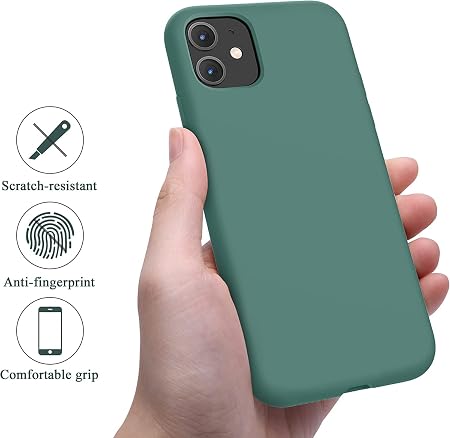 iPhone 11 Case, Ultra Slim Fit iPhone Case Liquid Silicone Gel Case with Full Bod