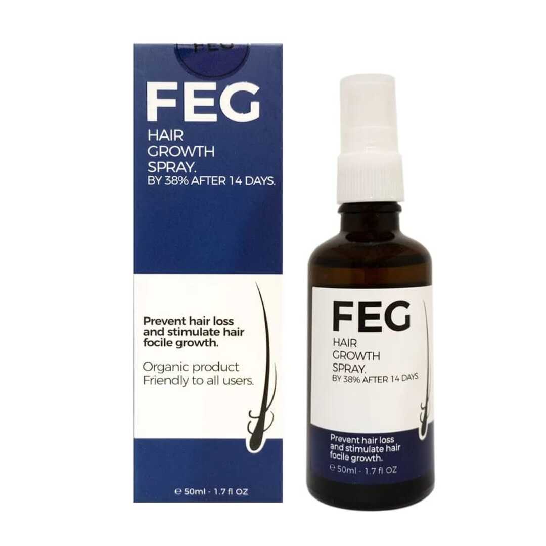 FEG Plus Hair Growth Spray + Free Derma Roller | UAE