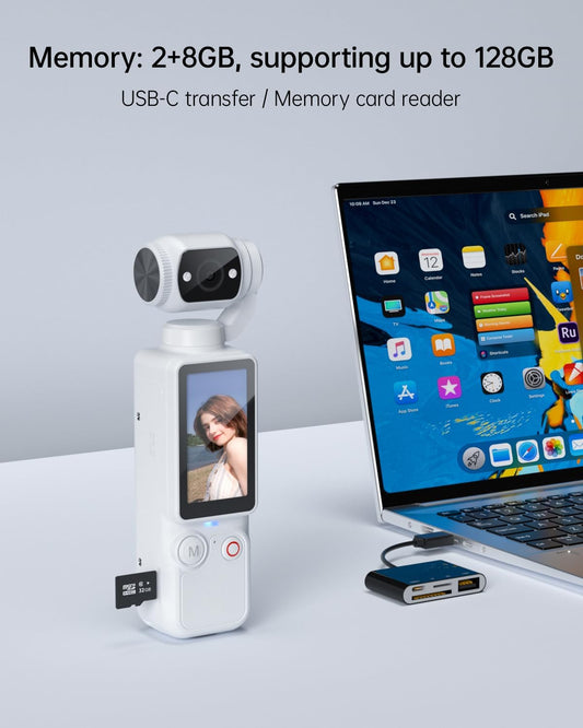 OZOT Q8 4K Handheld Gimbal Camera – Smooth Video | UAE