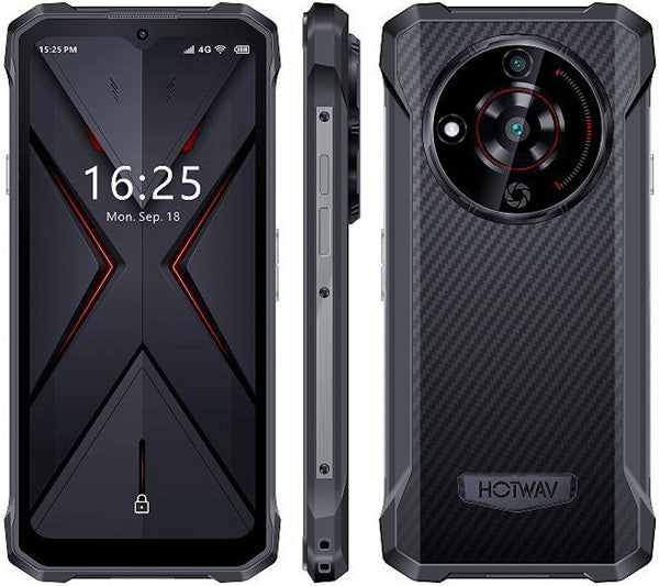 HOTWAV T7 Rugged Phone 4GB RAM + 128GB ROM, 6.52" HD+ Display, 21MP Camera, 6280mAh Battery, Android 13 4G Smartphone