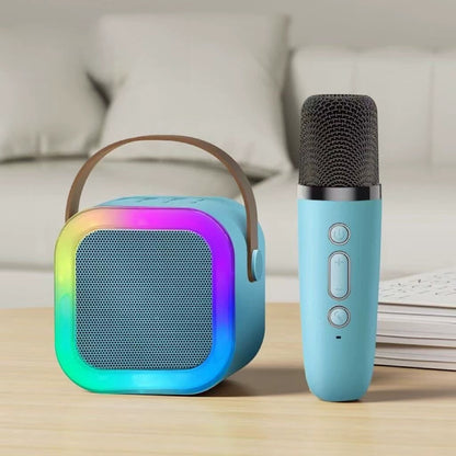 Wireless Karaoke Speaker with Microphone - Sky Blue Single-Mic / High-End Multi-Function - Bluetooth