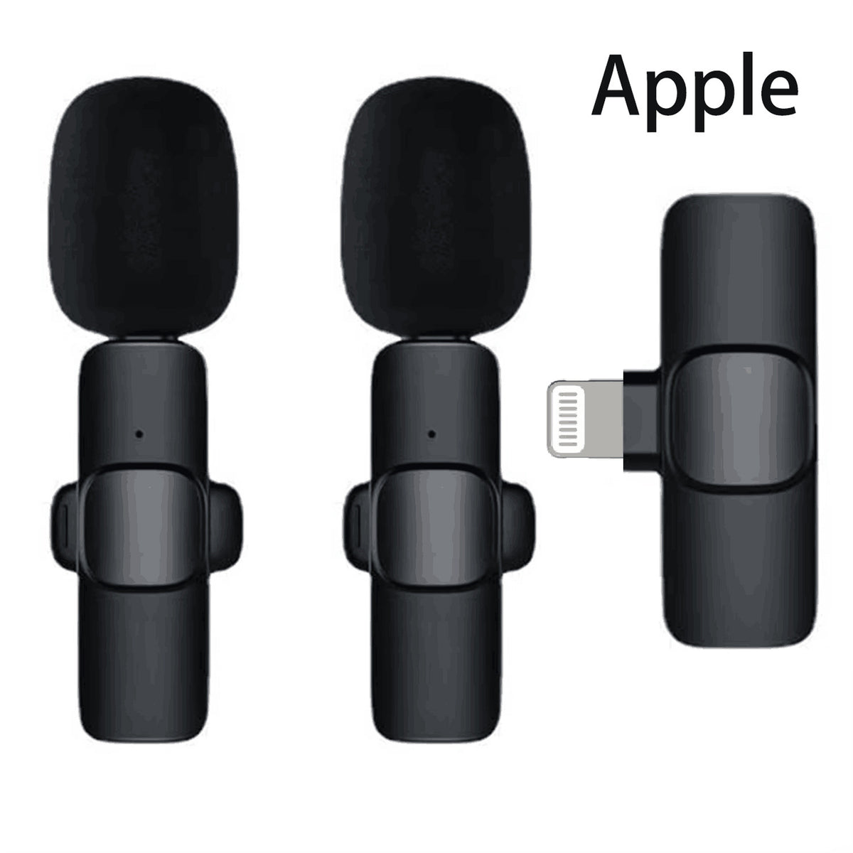 Smart Noise-Canceling Wireless Lavalier Microphone - 2-Channel Lightning - Accessories
