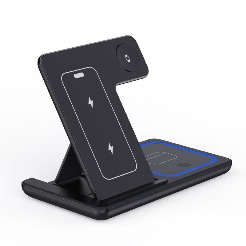 3-in-1 LED Wireless Charging Station Foldable UAE - Accessories