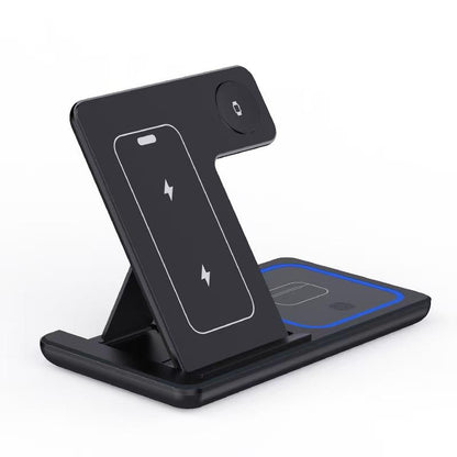 3-in-1 LED Wireless Charging Station Foldable UAE - Accessories