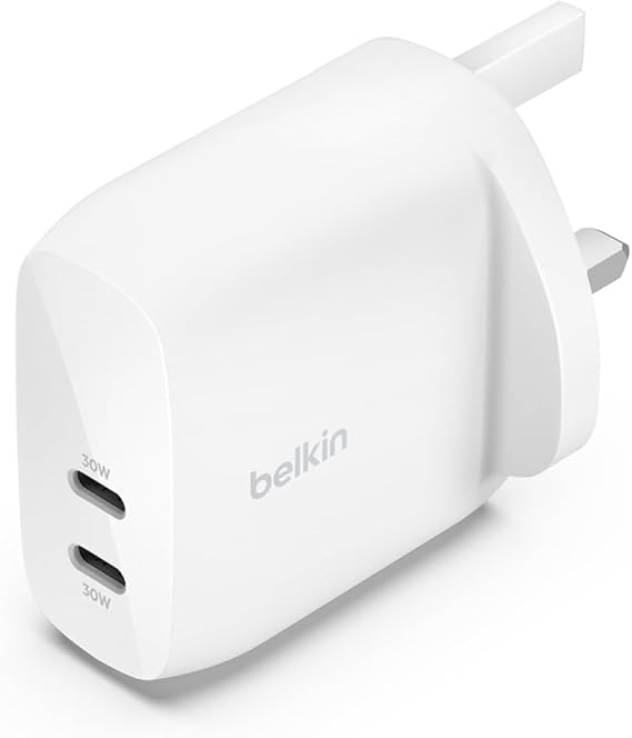 BoostCharge dual USB-C plug with PPS