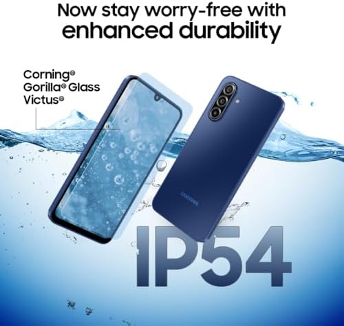 سامسونج جوال جالكسي ايه 17 الجيل الخامس 5G بذاكرة RAM 6GB وذاكرة تخزين 128GB، هاتف ذكي بنظام اندرويد بدون شاحن، شاشة كبيرة 50 ميجابكسل، كاميرا OIS اصدار هندي|B0FW3RP8YJ