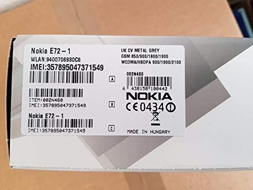 مايكروسوفت هاتف نوكيا E72 1 250Mb غير مقفل لهواة الجمع من المصنع بلون اسود زوديوم|B0031M9HT4
