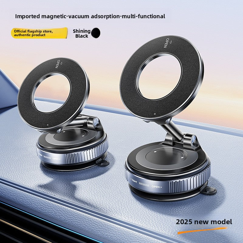 Magnetic Mobile Phone Holder with Vacuum Suction Base & 360° Rotation - Accessories