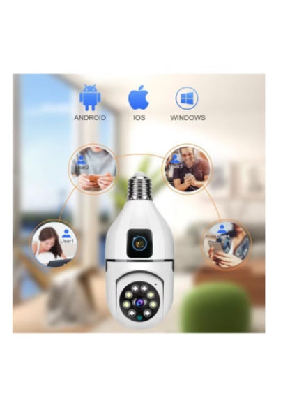 OALE iHome 02+ 2K Ultra HD Dual WiFi Security Camera with Night Vision and 360° View for Indoor/Outdoor