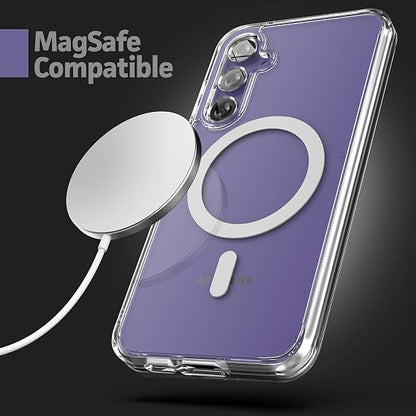 Samsung Galaxy S23 FE Clear Magnetic Cover | Mag Safe Compatible | Hybrid Protective