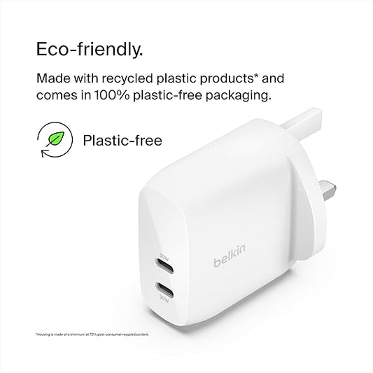 BoostCharge dual USB-C plug with PPS