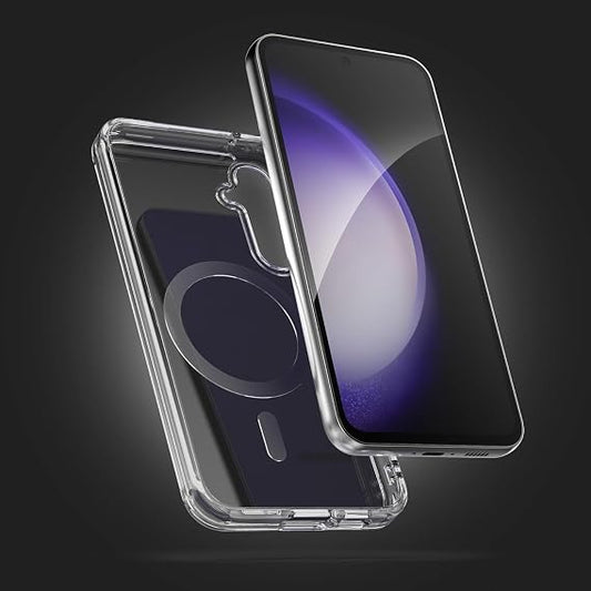 Samsung Galaxy S23 FE Clear Magnetic Cover | Mag Safe Compatible | Hybrid Protective