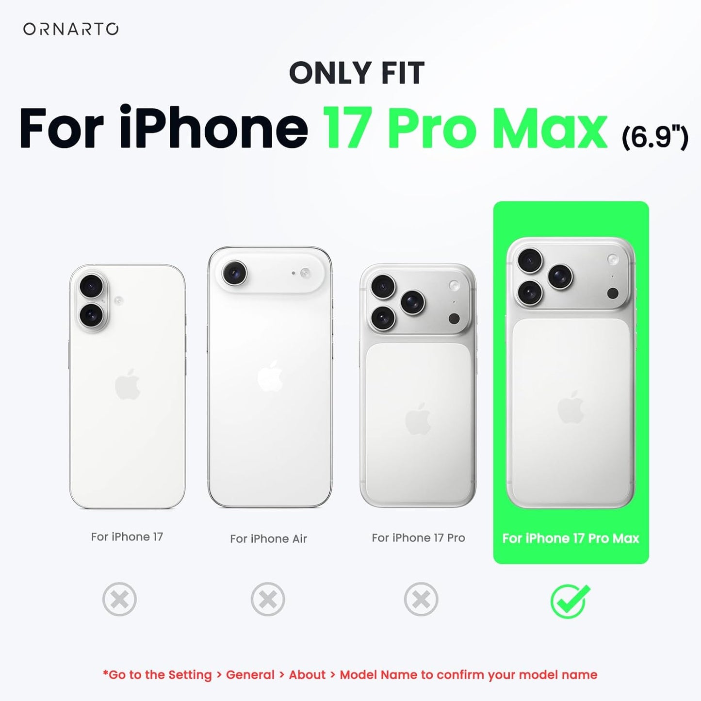 Compatible with iPhone 17 Pro Max Case