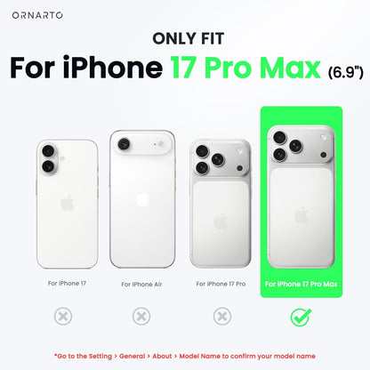 Compatible with iPhone 17 Pro Max Case