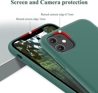 iPhone 11 Case, Ultra Slim Fit iPhone Case Liquid Silicone Gel Case with Full Bod