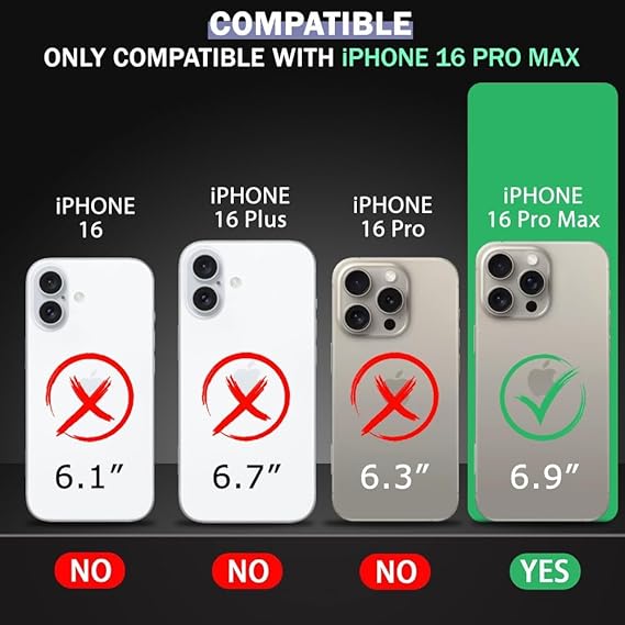 TR-PLANET Case for iPhone 16 Pro Max Cover, Liquid Silicone Rubber Soft Back Cover