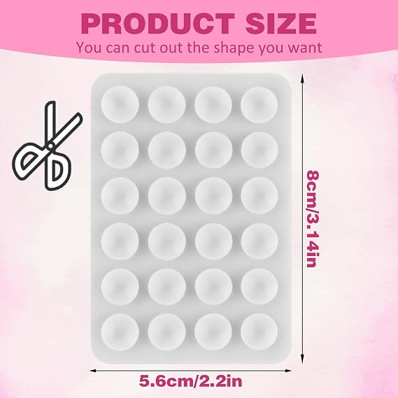 Silicone Suction Phone Case, Double Sided Suction Cup, Silicone Suction