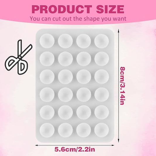 Silicone Suction Phone Case, Double Sided Suction Cup, Silicone Suction