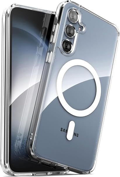 Samsung Galaxy S23 FE Clear Magnetic Cover | Mag Safe Compatible | Hybrid Protective