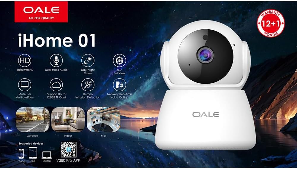 OALE iHome 01 360° Night Vision Security Camera UAE
