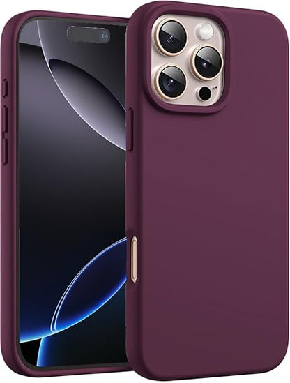 TR-PLANET Case for iPhone 16 Pro Max Cover, Liquid Silicone Rubber Soft Back Cover