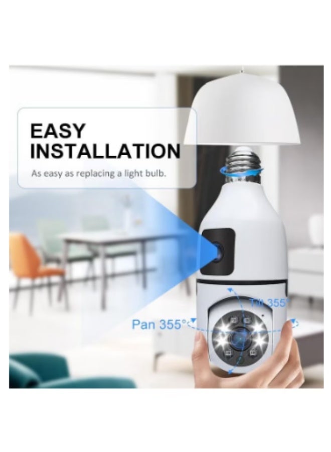 OALE iHome 02+ 2K Ultra HD Dual WiFi Security Camera with Night Vision and 360° View for Indoor/Outdoor