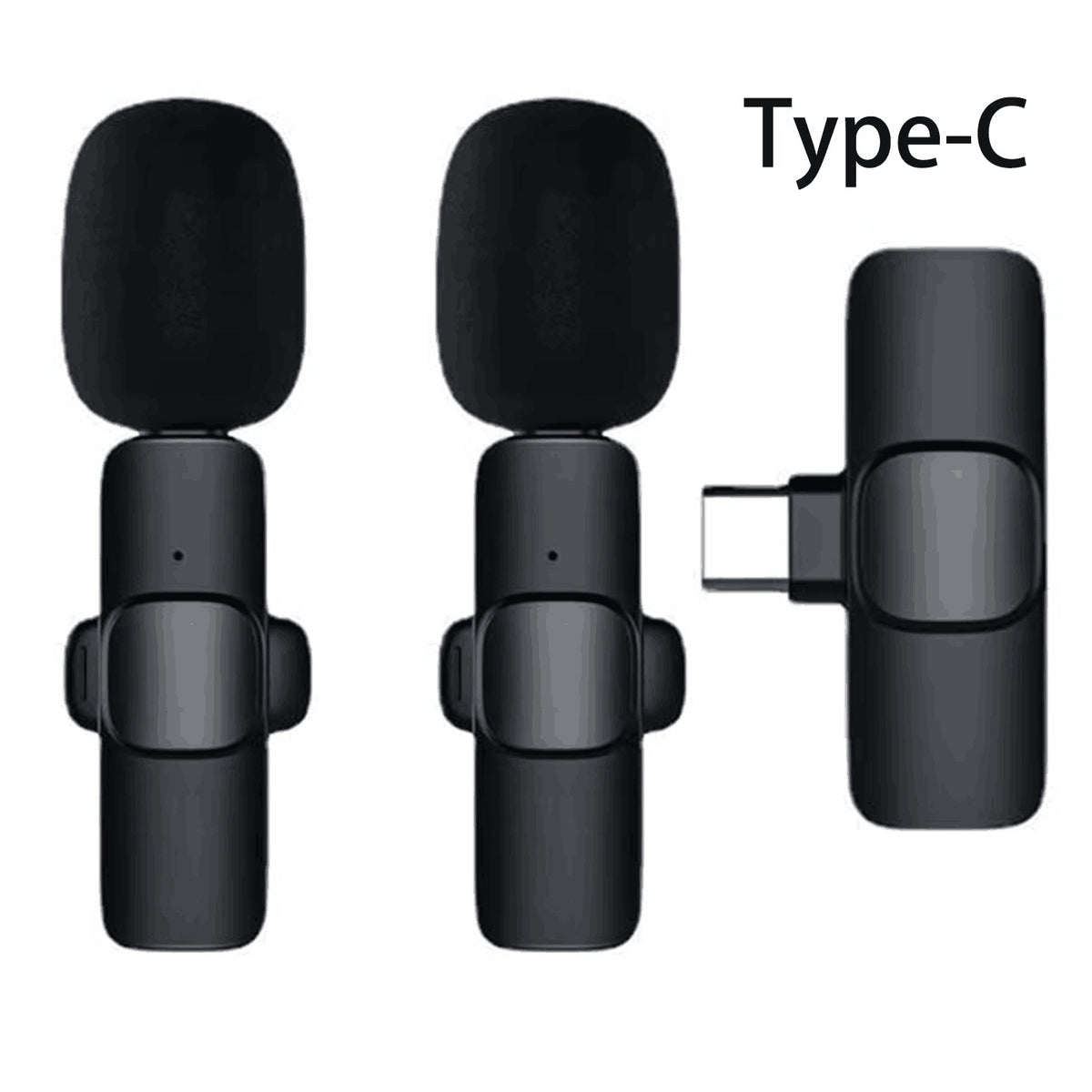 Smart Noise-Canceling Wireless Lavalier Microphone - 2-Channel Type C - Accessories