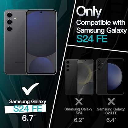 Samsung Galaxy S24 FE, Flexible Soft TPU Shockproof Thin Phone Cover