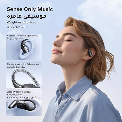 FitBuds, Open-ear Earbuds with 4 Mic AI Clear Call Earbuds