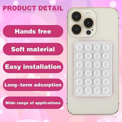 Silicone Suction Phone Case, Double Sided Suction Cup, Silicone Suction