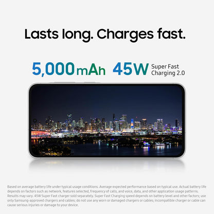 Samsung Galaxy A56 5G Cell Phone, 128GB AI Smartphone, Unlocked Android, AI Photo Edits, Large Screen, Long Battery Life