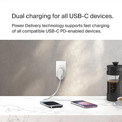 BoostCharge dual USB-C plug with PPS