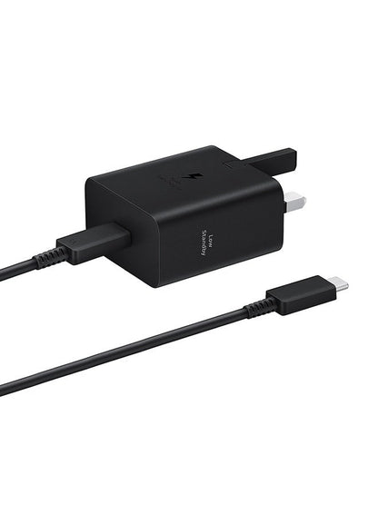 Samsung 45W Power Adapter with USB-C Cable 5A 1.8m Super Fast Charging for Compatible Devices Black