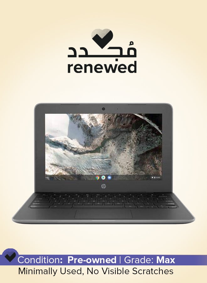 Renewed - Chromebook 11 G7 EE Laptop With 11.6-Inch HD Display, Celeron-4th Gen/4GB RAM/16GB SSD/Chrome OS English Black