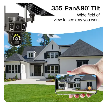 OALE Solar Security Camera 2K WiFi 355° IP66 | UAE