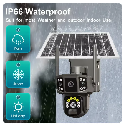 OALE Solar Security Camera 2K WiFi 355° IP66 | UAE