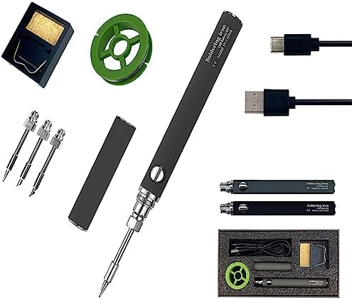 Portable 8W USB Soldering Kit with Stand & Extra Tip