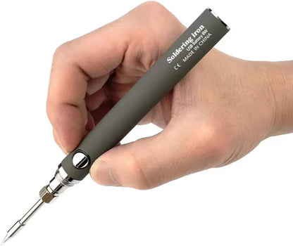 Portable 8W USB Soldering Kit with Stand & Extra Tip