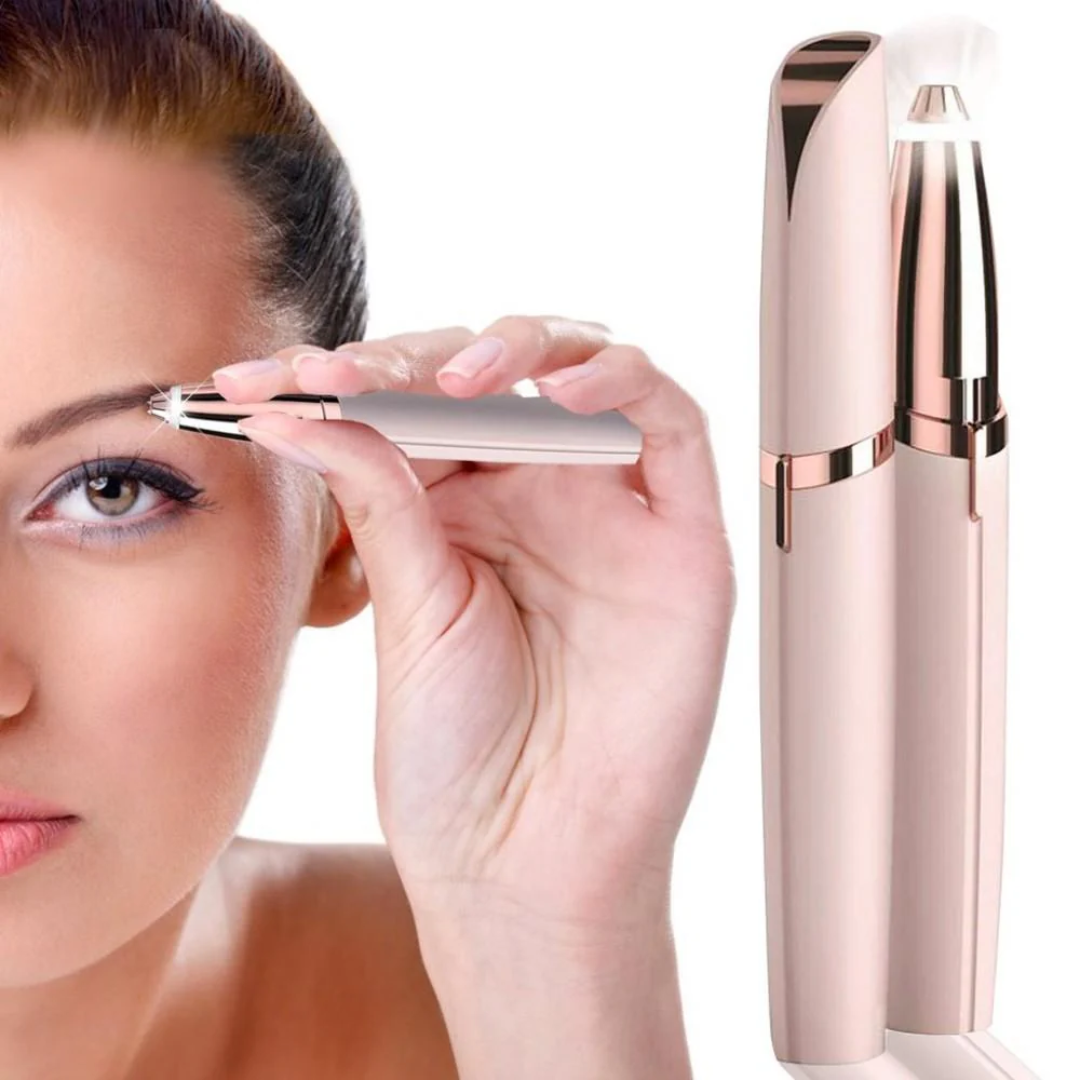 2-in-1 Rechargeable Eyebrow and Facial Hair Trimmer
