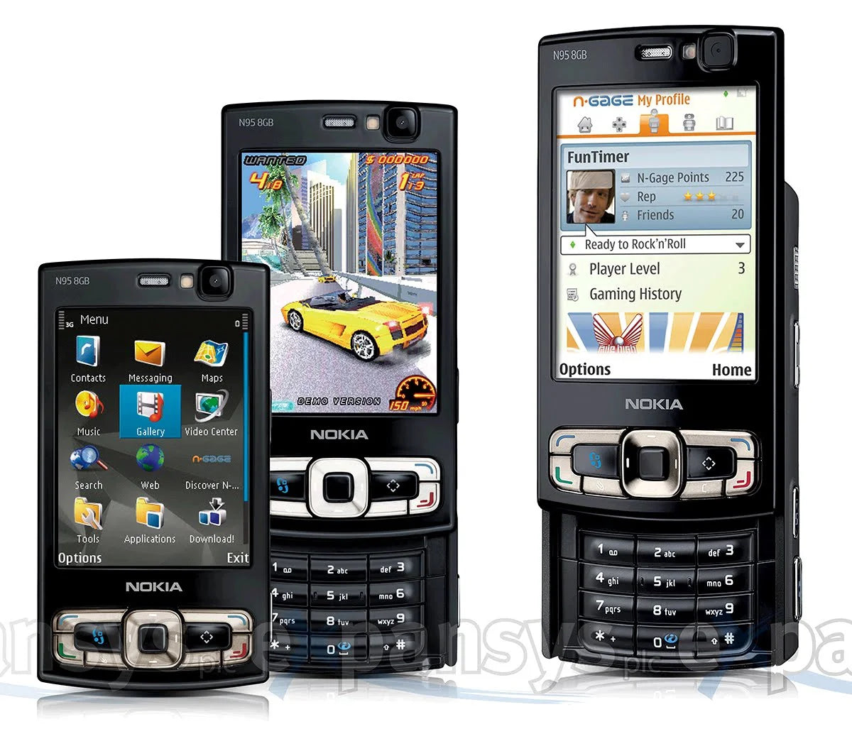 Nokia N95 Refurbished Mobile Phone Front View – Buy in UAE