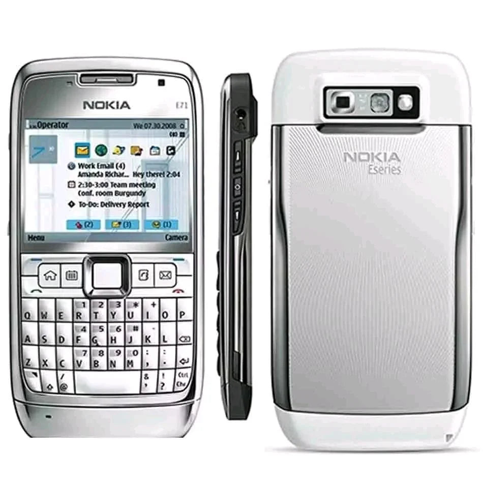 Nokia E71 Renewed Back View - 3.2MP Camera Black UAE