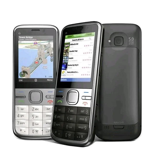 Nokia C5-00 Refurbished Mobile Phone Like New – Black | eBazarOnline UAE