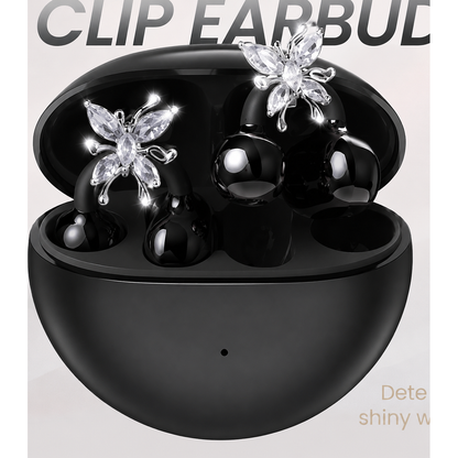 Crystal Butterfly Clip-On Earbuds UAE