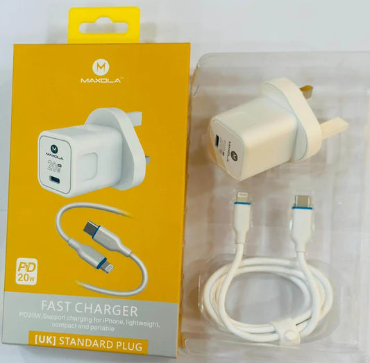 Fast Charger PD20W Android Lightweight Satndard Plug White