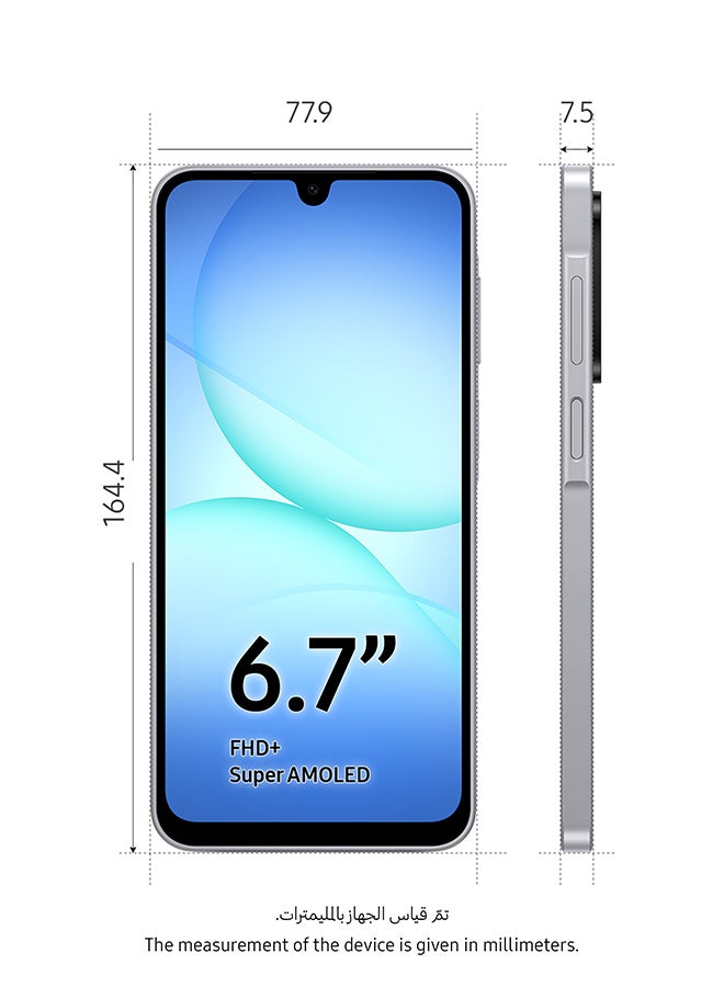 Galaxy A17 Dual SIM 4G Gray 4GB RAM 128GB - Middle East Version