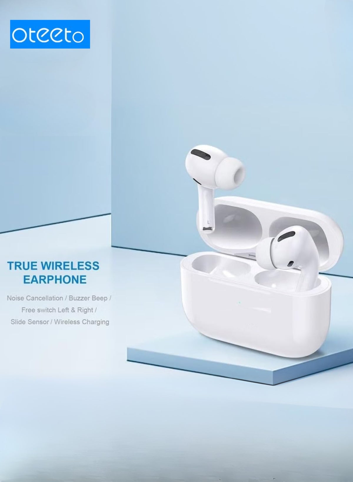 Earbud 105 Wireless Bluetooth Earbuds, High-Fidelity Sound, Noise-Canceling Headphones, Touch Control & Long Battery Life