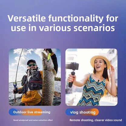 Smart Noise-Canceling Wireless Lavalier Microphone - Accessories