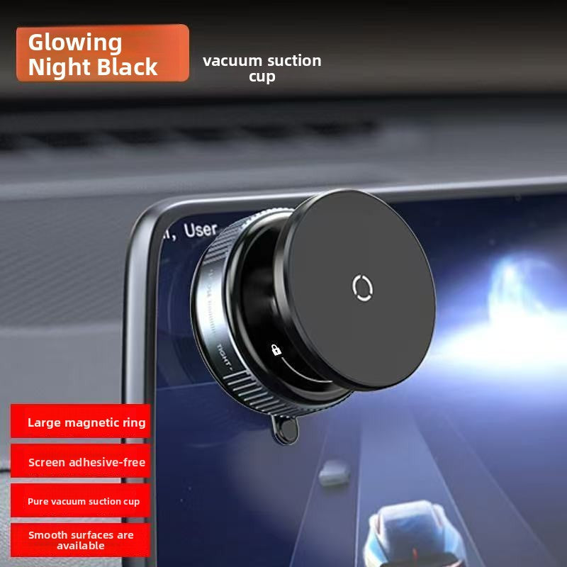 Magnetic Mobile Phone Holder with Vacuum Suction Base & 360° Rotation - K009-black / Standard - Accessories